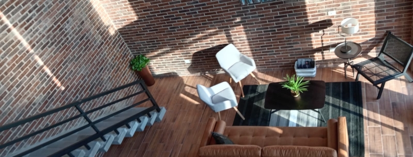 Casa moderna con diseño arquitectónico elegante y detalles personalizados, rodeada de un ambiente cálido y profesional.